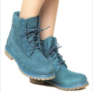 Timberland | Blue Ink Lace-Up Boots, Size 6.5